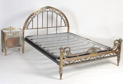 Lot 80 - An early 20th century Art Deco style brass...