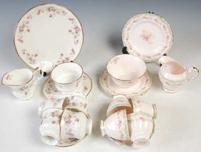 Lot 777 - Two floral decorated part tea sets, to include...