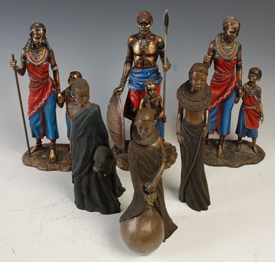 Lot 804 - A group of three Leonardo Collection Masai...