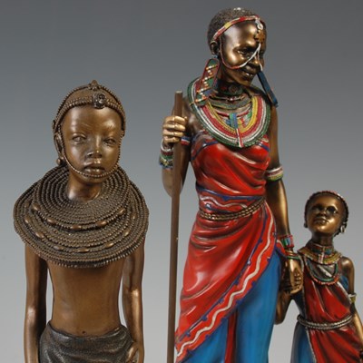 Lot 804 - A group of three Leonardo Collection Masai...