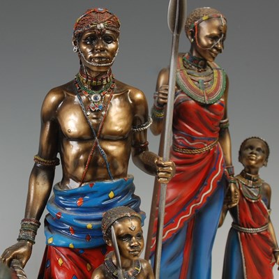 Lot 804 - A group of three Leonardo Collection Masai...