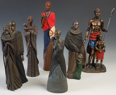 Lot 799 - A Leonardo Collection Masai figure of a male...