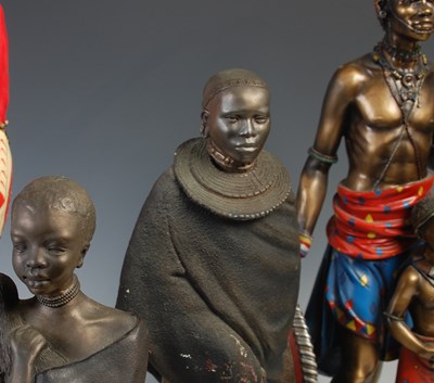Lot 799 - A Leonardo Collection Masai figure of a male...