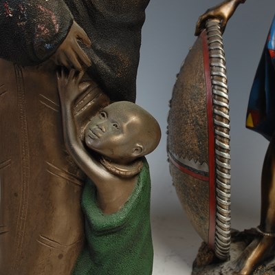 Lot 799 - A Leonardo Collection Masai figure of a male...