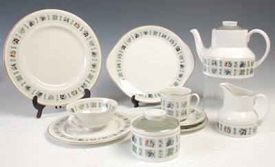Lot 790 - A Royal Doulton Tapestry pattern part tea and...