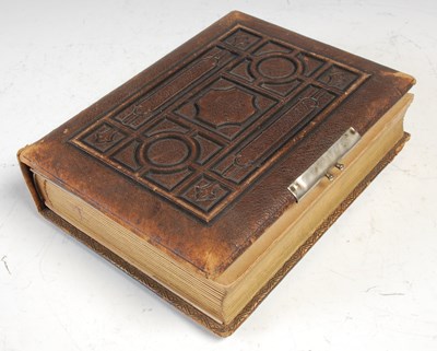Lot 234 - A late 19th century leather bound photograph...