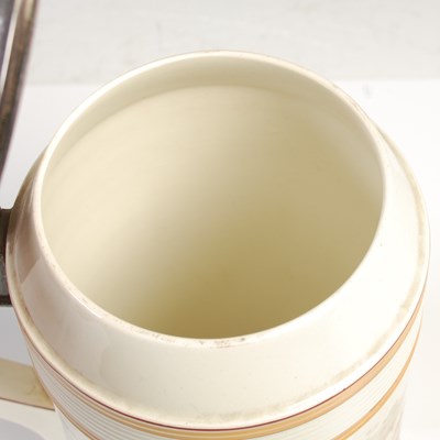 Lot 36 - A Wedgwood silver mounted creamware tankard,...