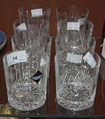 Lot 14 - A set of eight Edinburgh Crystal cut glass...