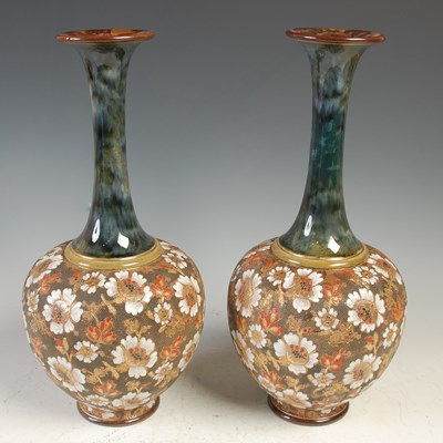 Lot 774 - A pair of Doulton Slaters Patent stone ware...