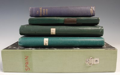 Lot 330 - A collection of stamp albums and a box...