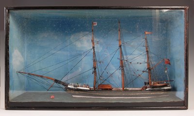 Lot 138 - A late 19th century cased model ship, 'The...