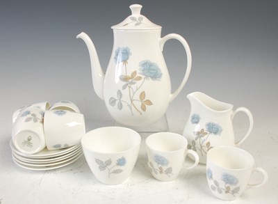 Lot 770 - A Wedgwood Ice Rose pattern coffee set.