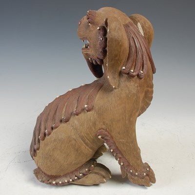 Lot 811 - A Chinese ceramic Shiwan type model of a Foo...