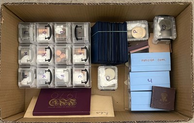 Lot 336 - A box of assorted mixed coinage, to include...