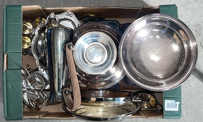 Lot 329 - A box of assorted EP ware.