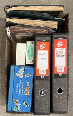 Lot 328 - A box containing a stamp collection, to...