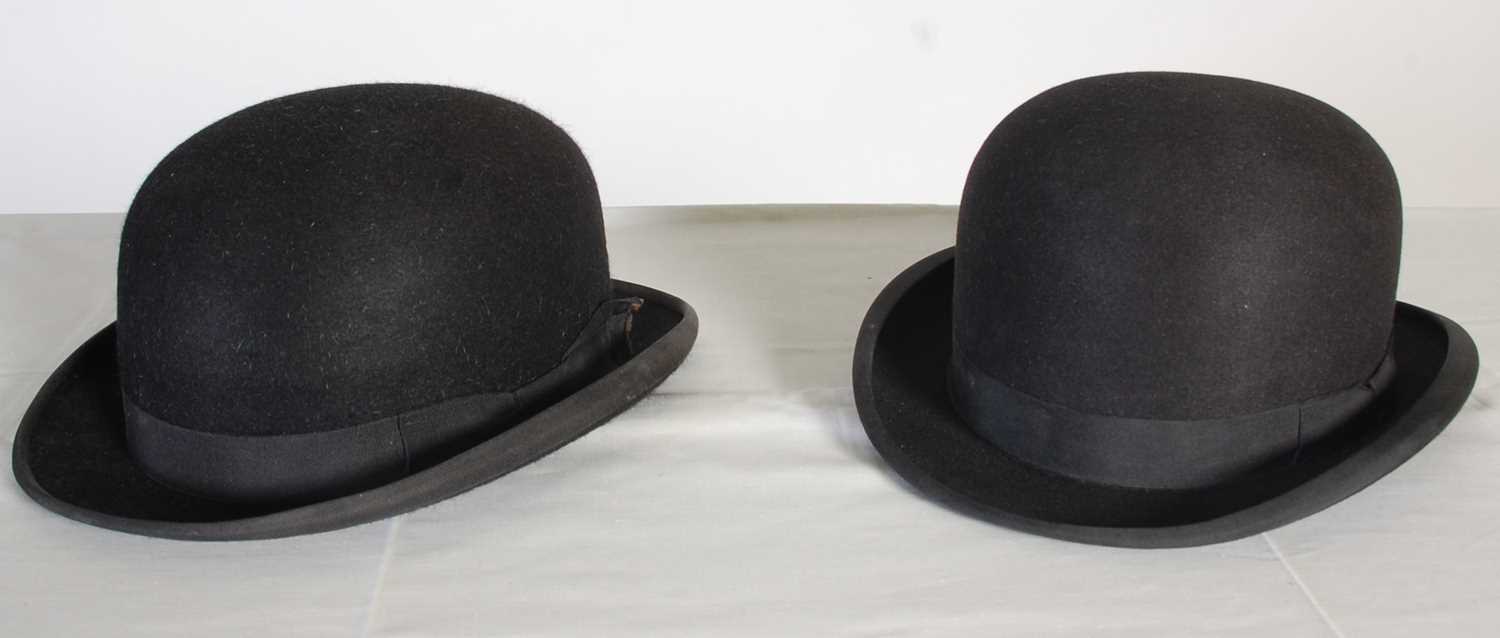 Lot 188 - Two vintage bowler hats, one by Battersby of...