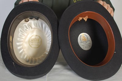 Lot 188 - Two vintage bowler hats, one by Battersby of...