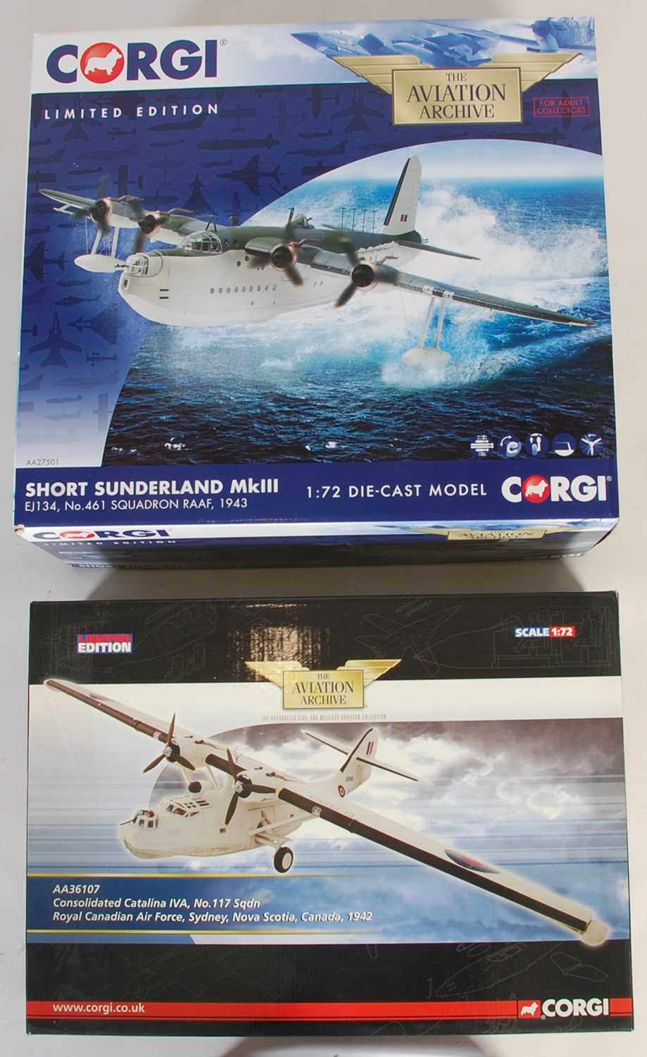 Lot 303 - Two boxed Corgi limited edition Aviation...