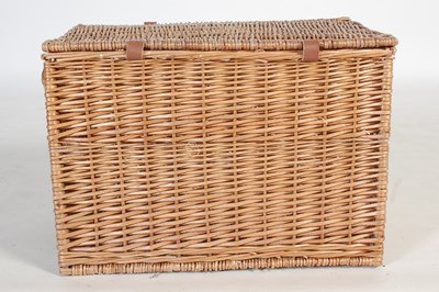 Lot 61 - A Fortnum & Mason wicker twin handled hamper,...