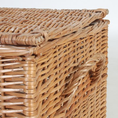 Lot 61 - A Fortnum & Mason wicker twin handled hamper,...