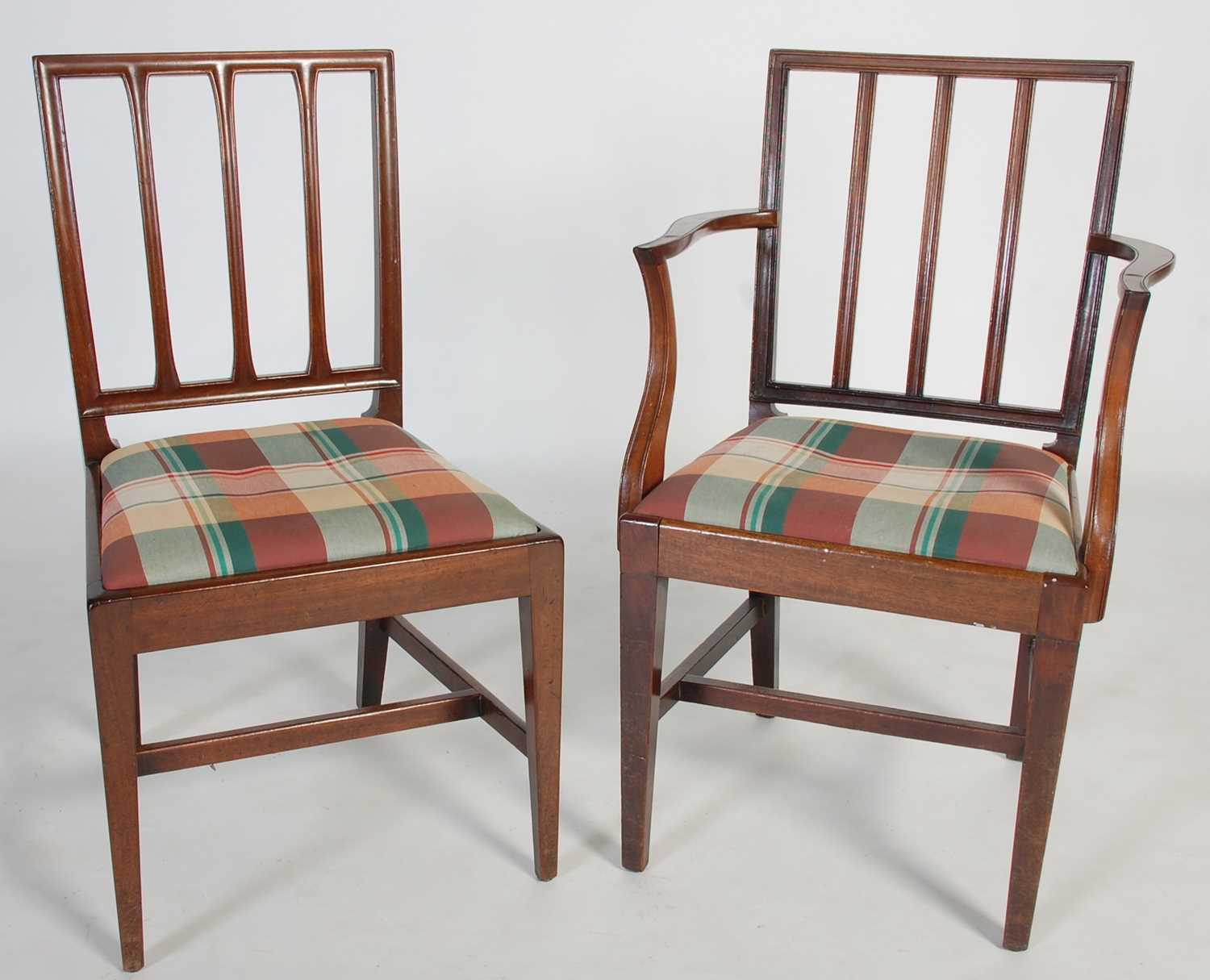 Lot 69 - A set of ten 19th century Scottish mahogany...