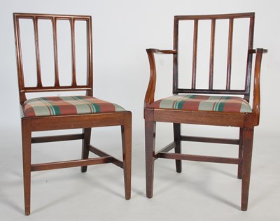 Lot 69 - A set of ten 19th century Scottish mahogany...