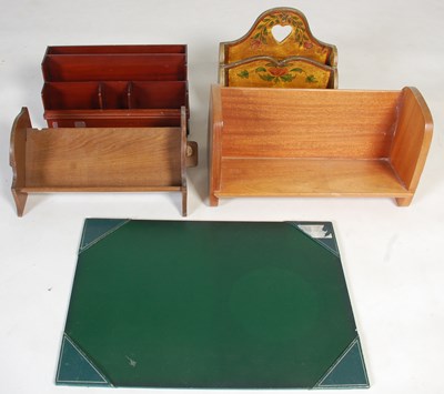 Lot 346 - A box of wooden ware, to include two...