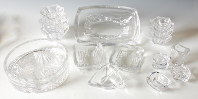 Lot 714 - Daum, a collection of assorted clear glass...