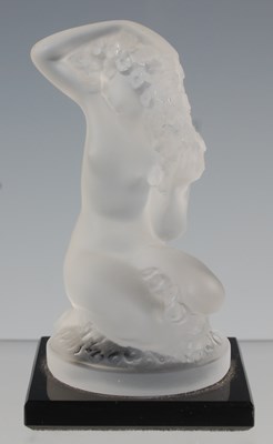 Lot 713 - A Lalique frosted glass figure of a nude...