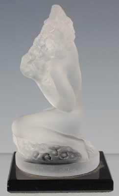 Lot 713 - A Lalique frosted glass figure of a nude...