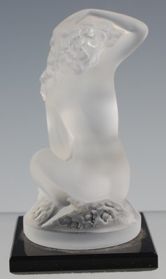 Lot 713 - A Lalique frosted glass figure of a nude...
