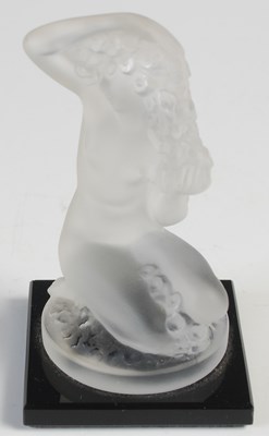 Lot 713 - A Lalique frosted glass figure of a nude...