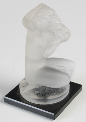 Lot 713 - A Lalique frosted glass figure of a nude...