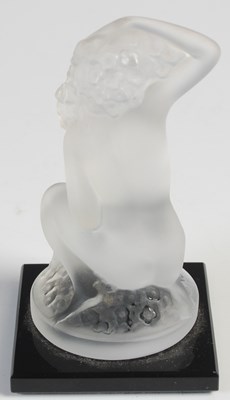 Lot 713 - A Lalique frosted glass figure of a nude...