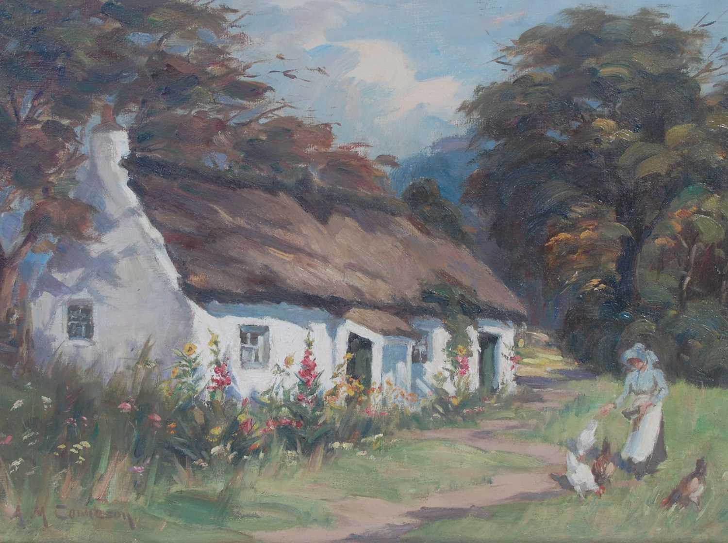 Lot 450 - Agnes M. Cowieson (1855-1940) 
Thatched...