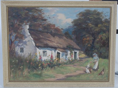 Lot 450 - Agnes M. Cowieson (1855-1940) 
Thatched...