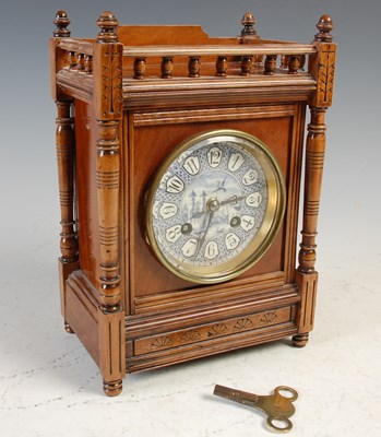 Lot 295 - A late 19th century Aesthetic movement walnut...