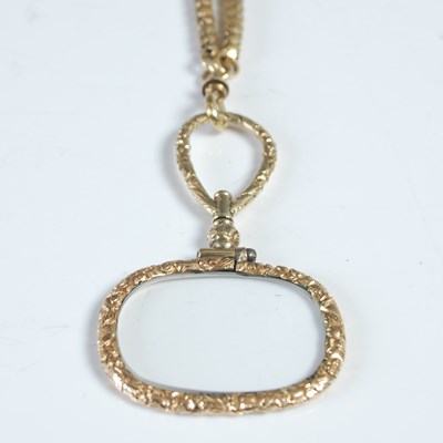 Lot 617 - An early 19th century unmarked gold long guard...