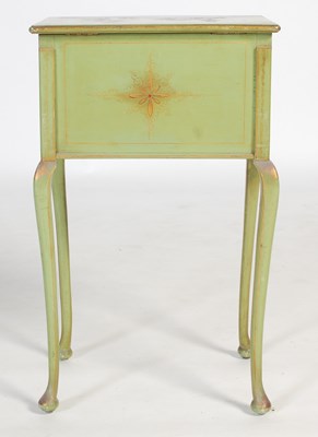 Lot 68 - An early 20th century green lacquer...