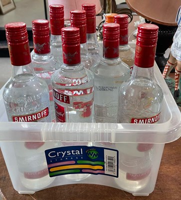 Lot 319 - A box of assorted spirits, to include mainly...