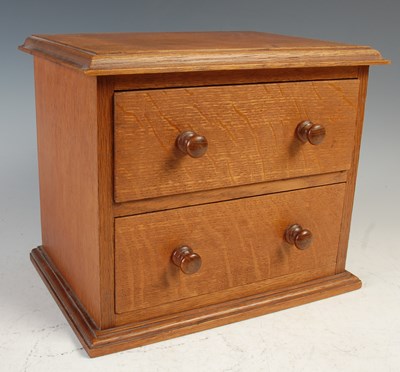 Lot 228 - An early 20th century Apprentice made oak...