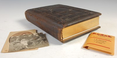 Lot 229 - A late 19th century leather bound photograph...