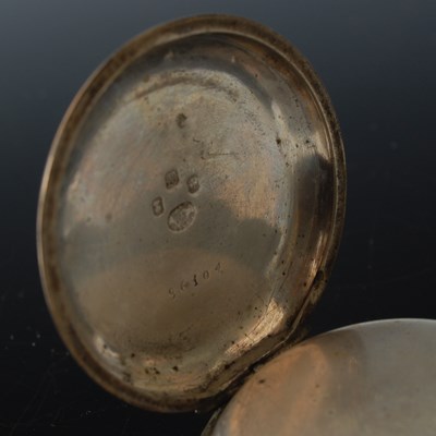 Lot 680 - A vintage gun metal cased open-faced...