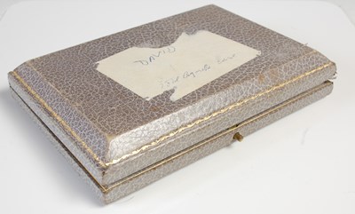 Lot 672 - A 9ct gold cigarette case, Asprey, London,...
