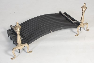 Lot 178 - A Stovax fire basket, 91cm wide; together with...