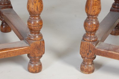 Lot 89 - A pair of oak rectangular shaped occasional...