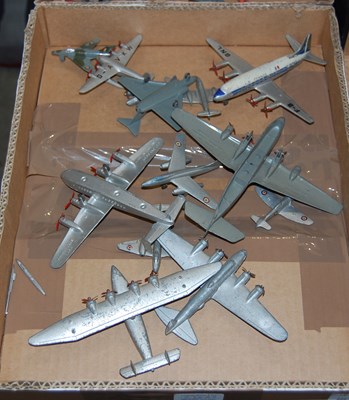 Lot 236 - Two boxes of assorted Dinky toys, military and...