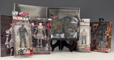 Lot 670 - Five figures to include NECA Ultimate Kessler...