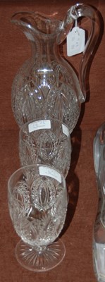 Lot 16 - A late 19th/ early 20th century cut glass...